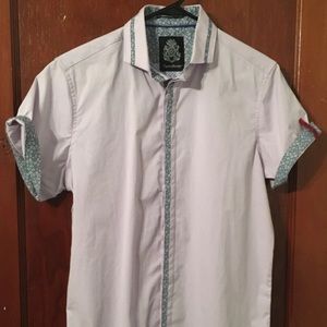 English Laundry Light Purple And Floral Shirt
